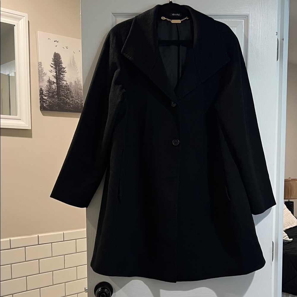 ERRE Cashmere Black Trench Coat